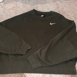 Green Nike crew neck